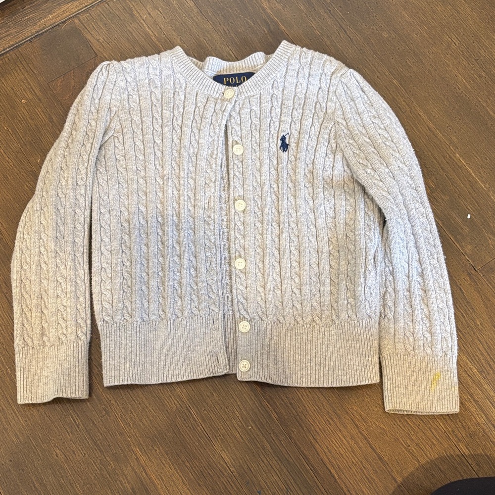 Polo by Ralph Lauren Light Gray Knit Sweater